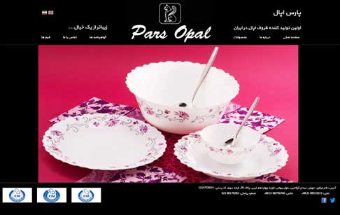 طراحی سایت شركت پارس اپال، طراحی سایت ، طراحی وب سایت